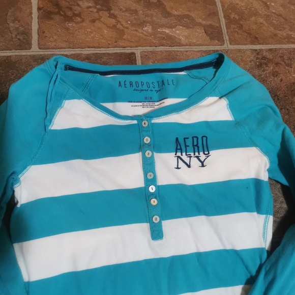 Ladies Striped Long Sleeve Top - Picture 4 of 4